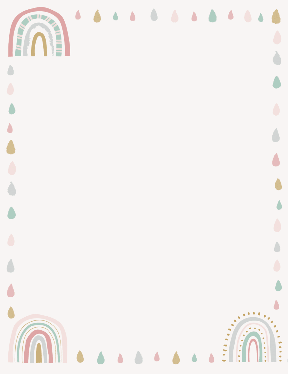 Cookie Card 10x13 cm. Arcoiris 10 Unidades2