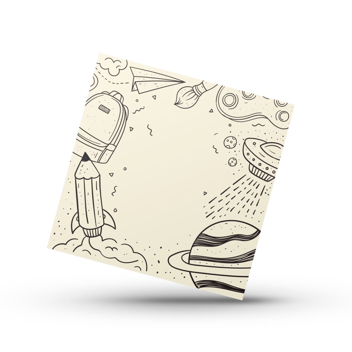 Cookie Card 10x10 cm. Vuelta a Clases N°1 - 10 Unidades 0