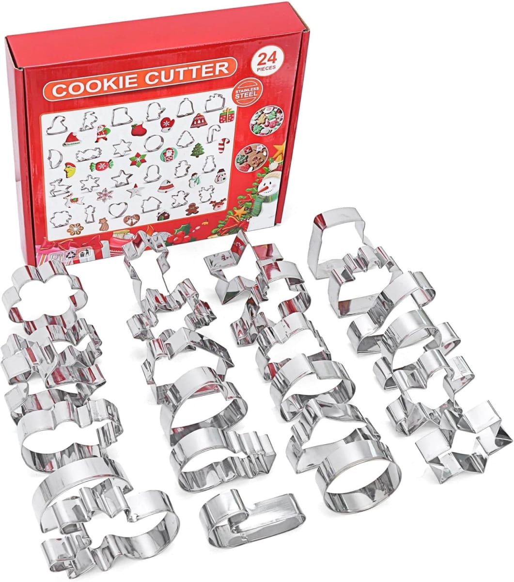 Set Cortadores Calendario de Adviento 24 Piezas Metálico2