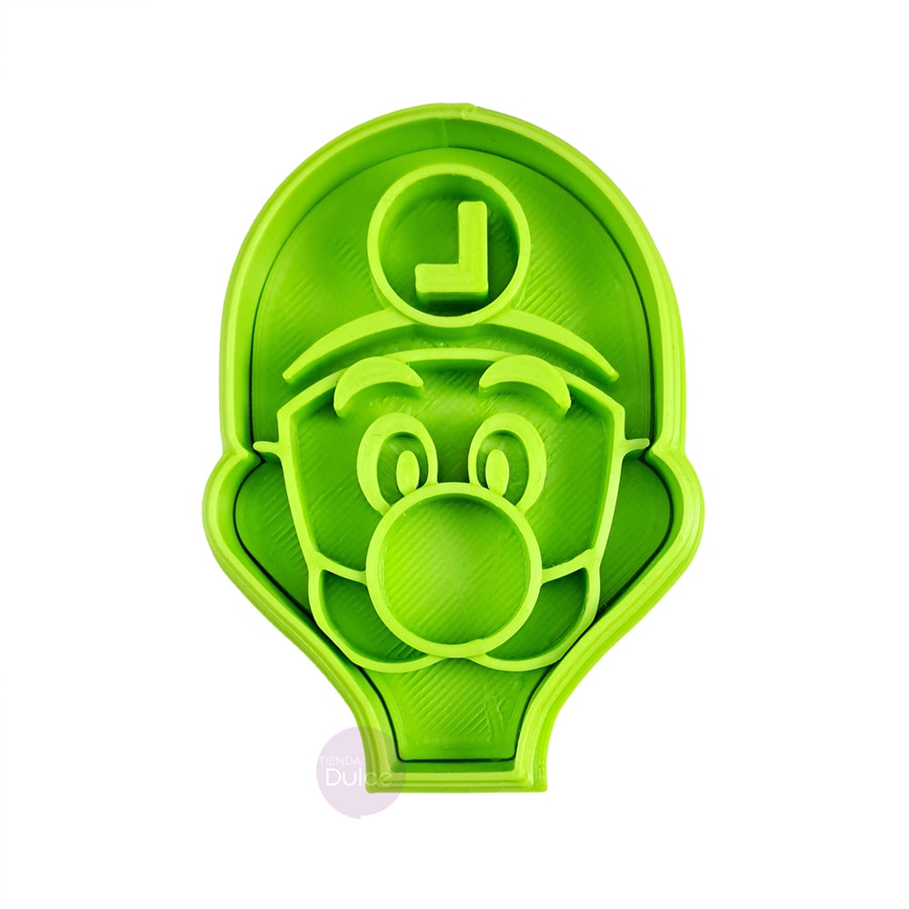 Cortador + Marcador Cara Luigi Plástico4