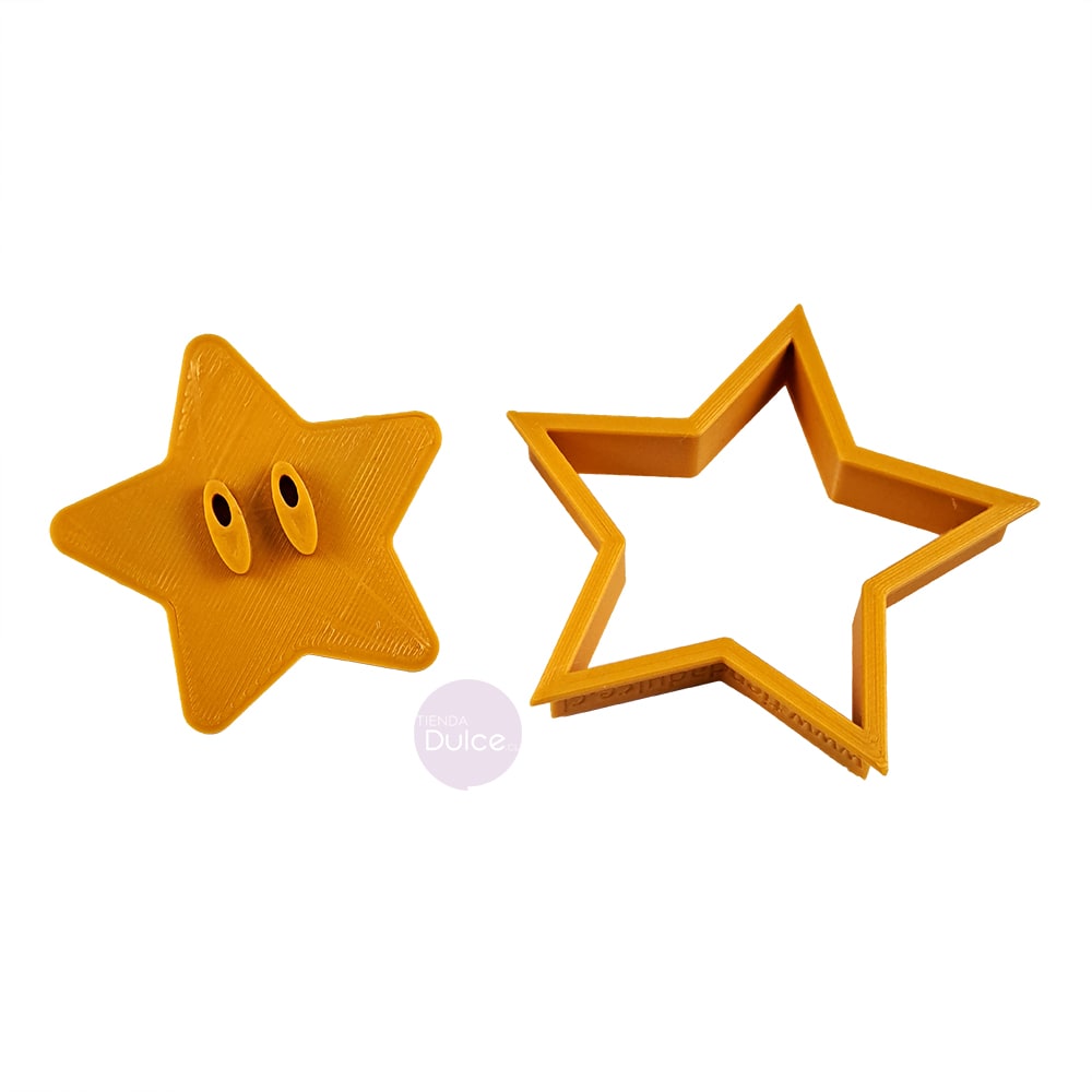 Cortador + Marcador Estrella Mario Plástico4