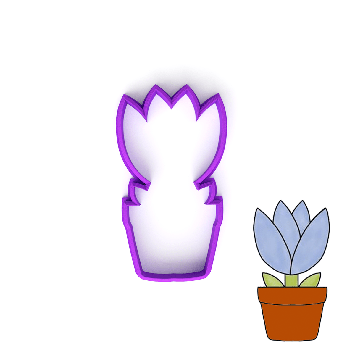 Cortador Flor en Maceta N°4 Plástico 0