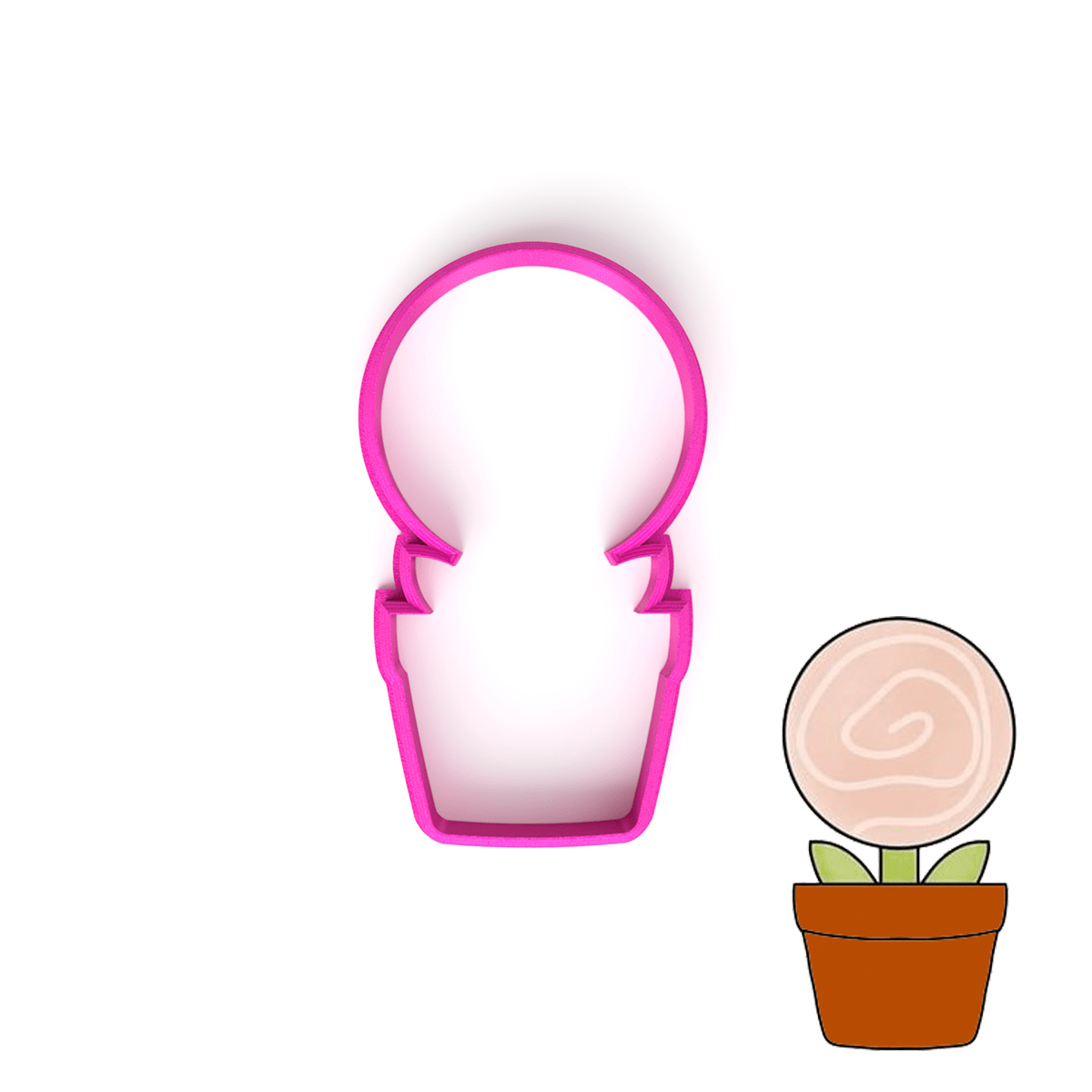 Cortador Flor en Maceta N°5 Plástico 0