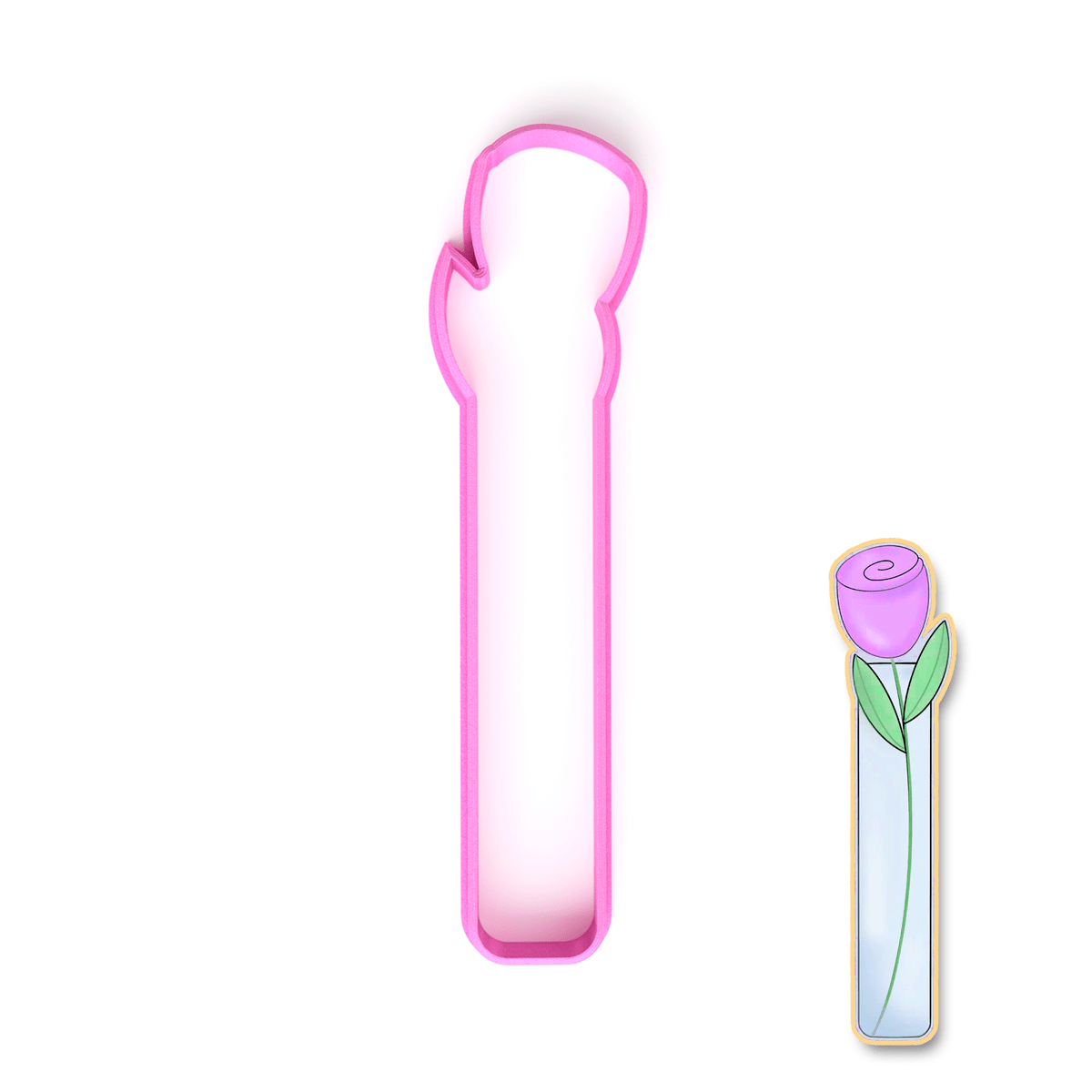 Cortador Flor Larga 16 cm. N°2 Plástico 0