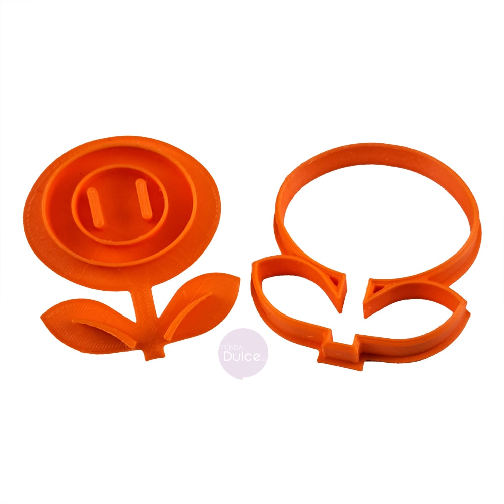 Cortador + Marcador Flor Mario Plástico1