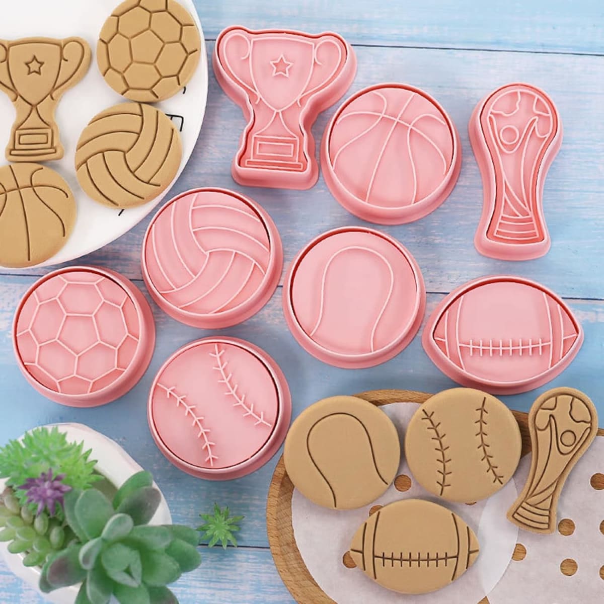 Set Cortador Marcador Pelotas y Trofeos 8 Diseños2