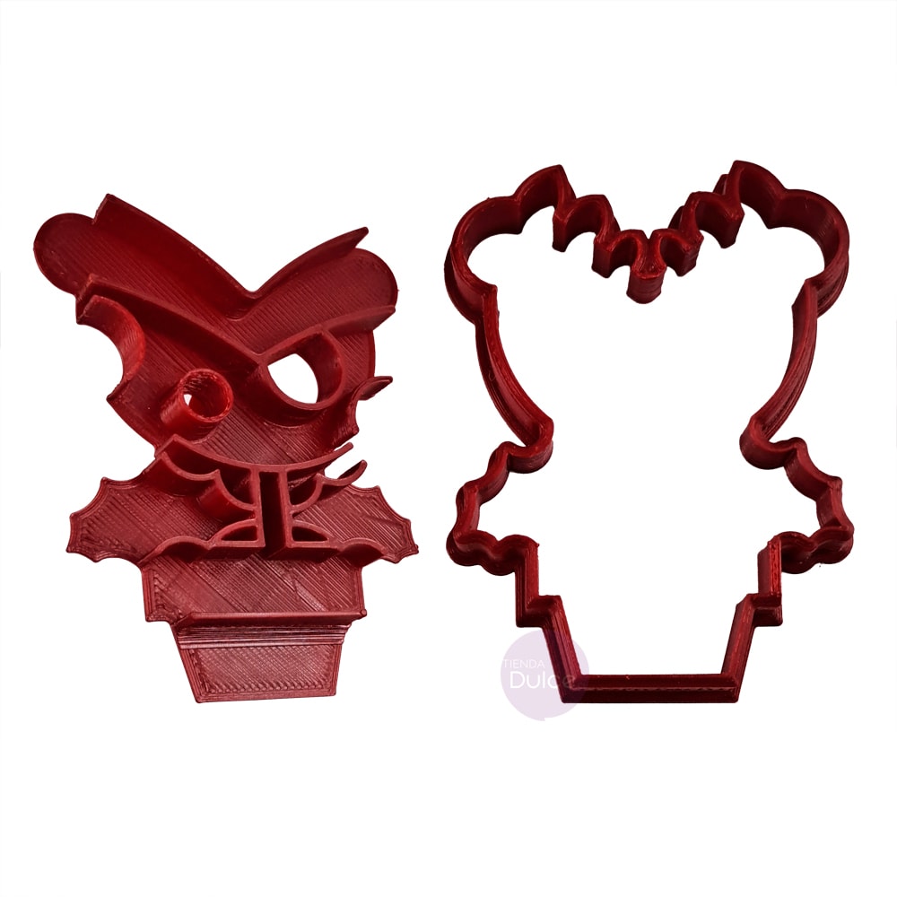 Cortador + Marcador Planta Piraña Mario Plástico1