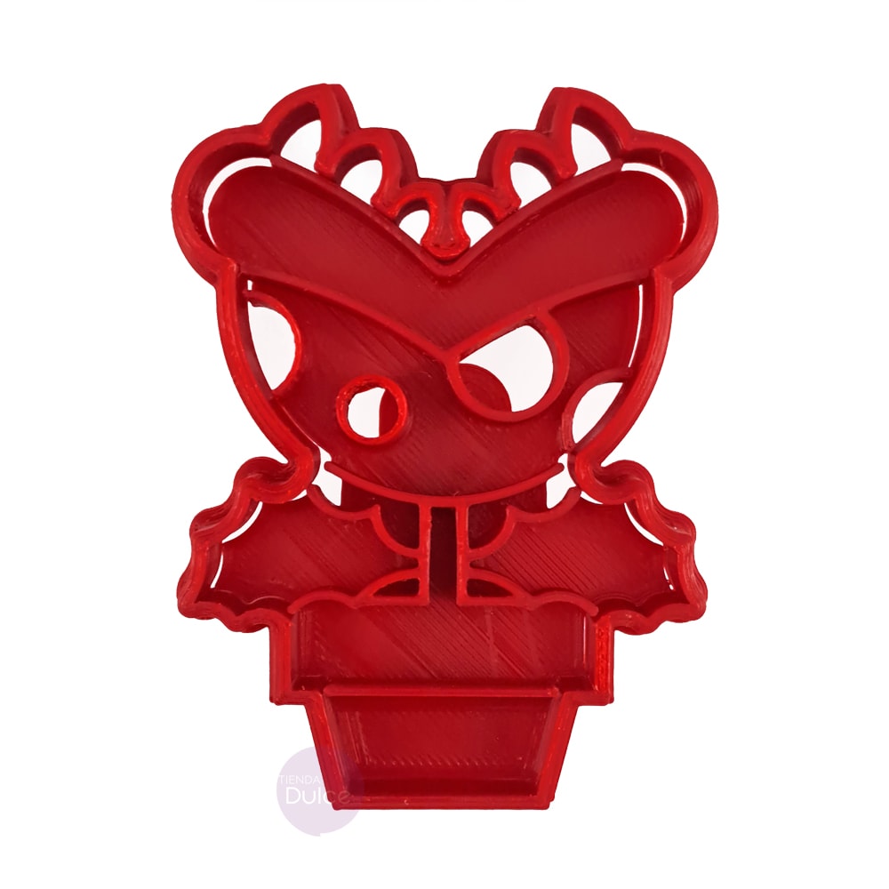 Cortador + Marcador Planta Piraña Mario Plástico4