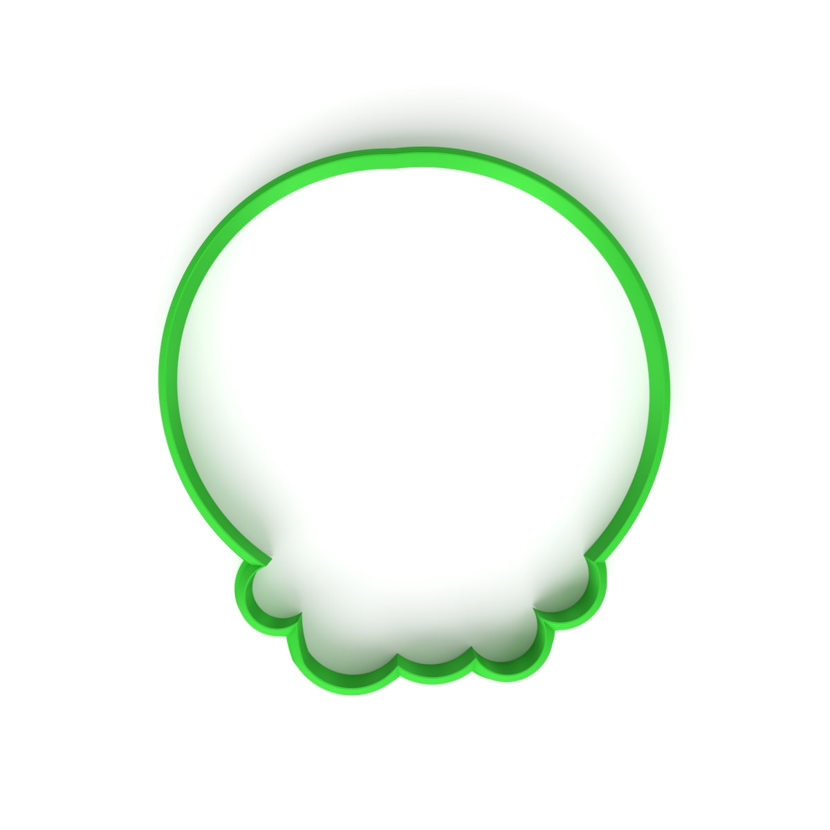 Cortador Calavera Galletón Plástico2