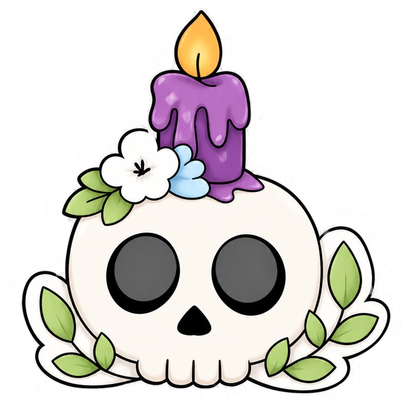 Cortador Calavera con Vela Plástico3