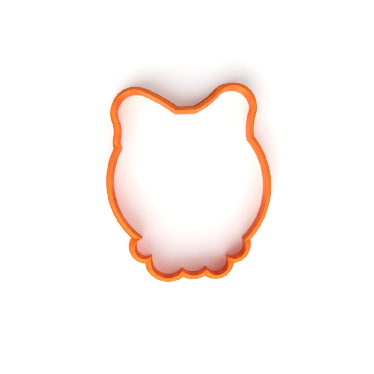 Cortador Calavera con Moño 8 cm. Plástico3