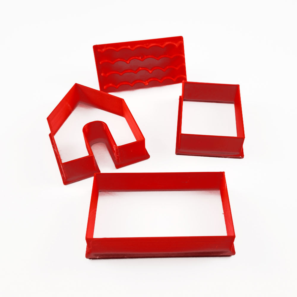 Set Cortadores Plásticos Casita Para Taza2