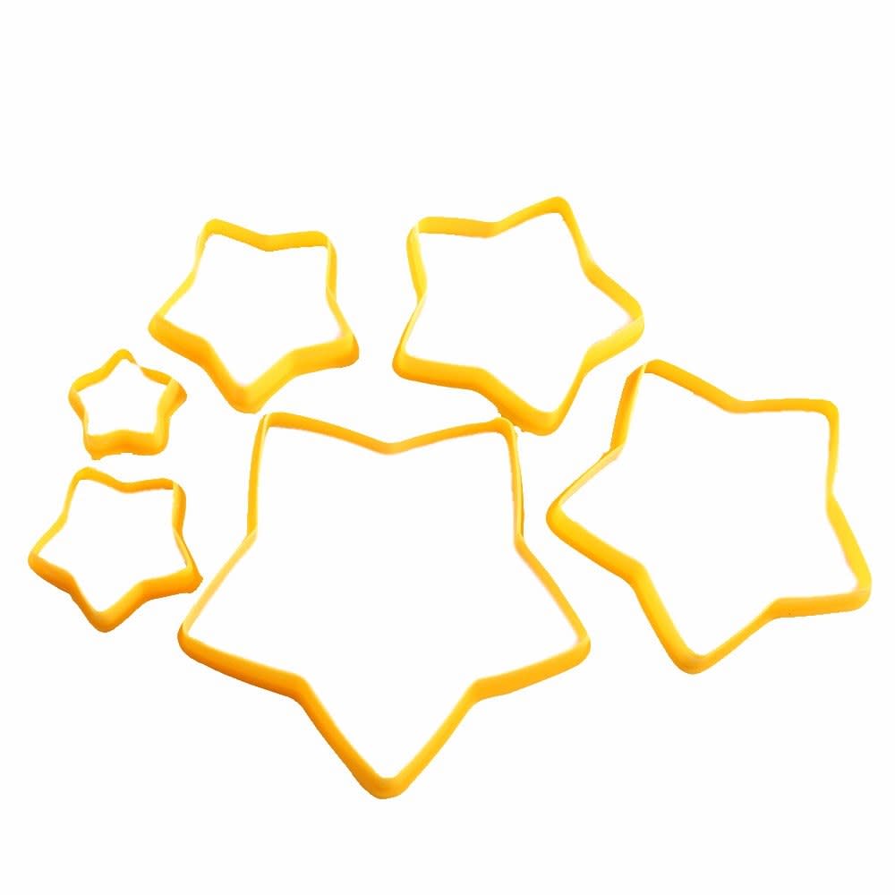 Set Cortadores Estrellas para Árbol 6 Piezas Plástico4