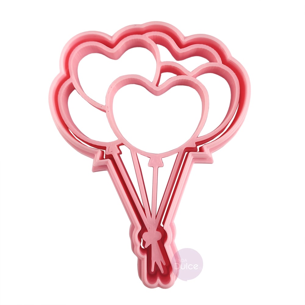 Cortador + Marcador Globos Corazón 0