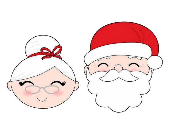 Set Cortadores Sr. y Sra. Santa 2 Piezas Plástico1