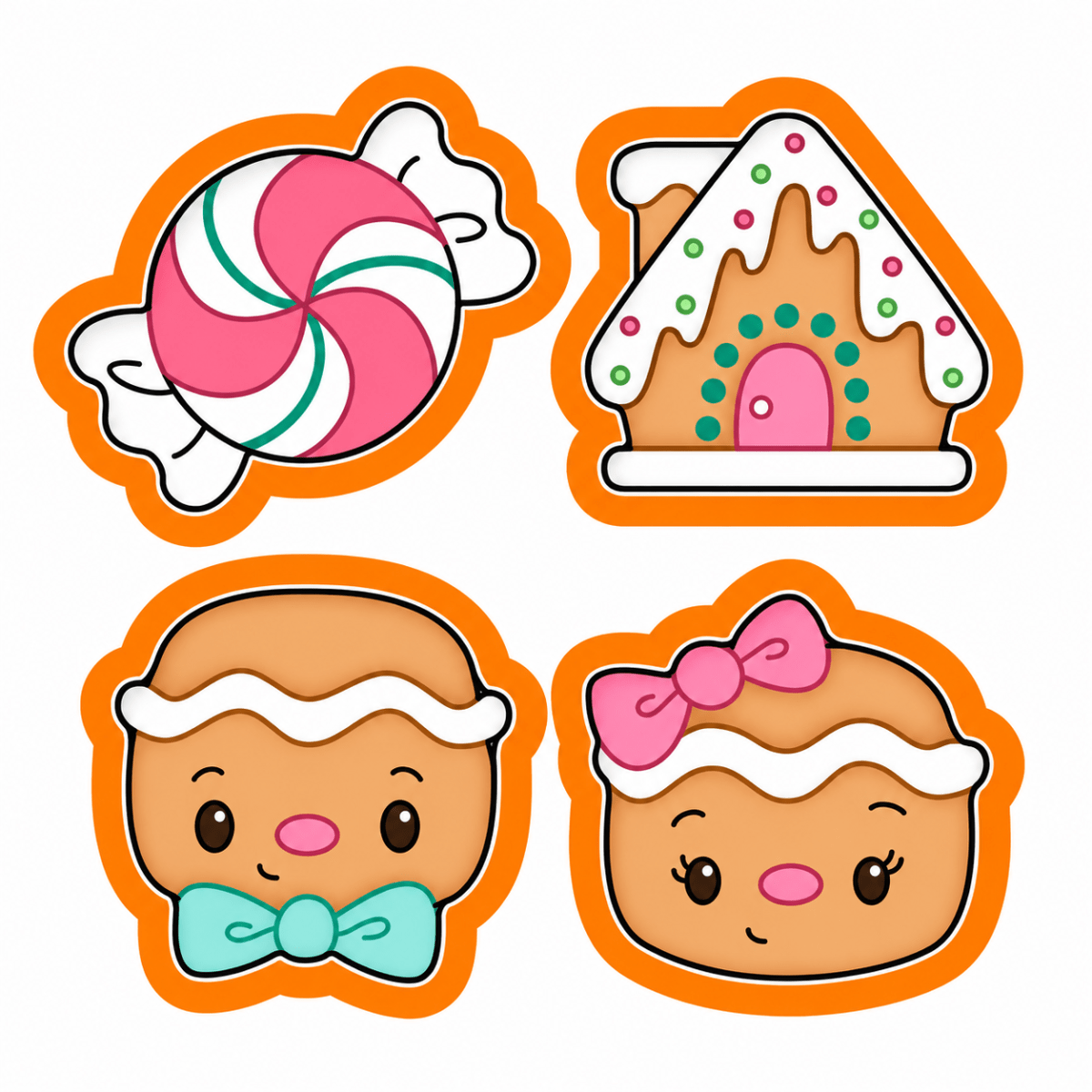 Set Cortador Navidad Mediano N°2 Plástico3