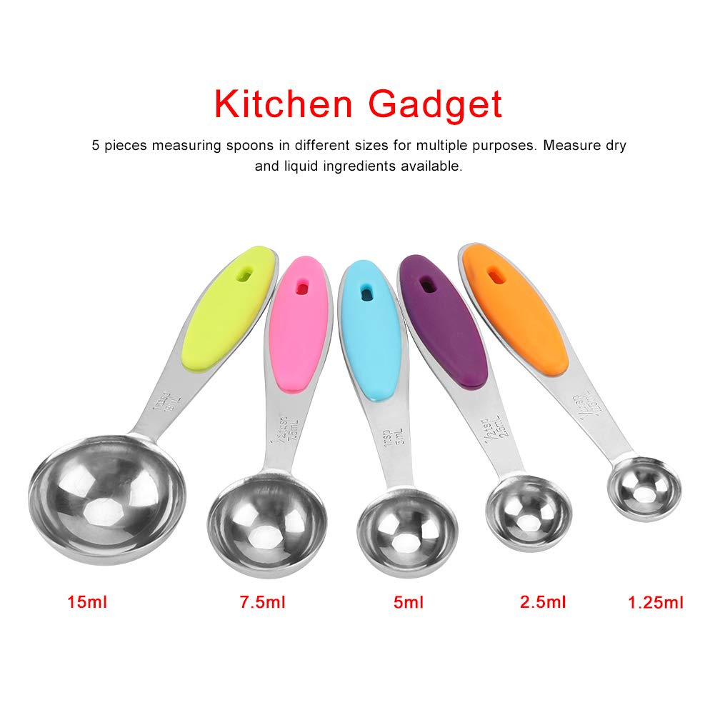 Set Cucharas Medidoras Metálicas 5 Piezas2