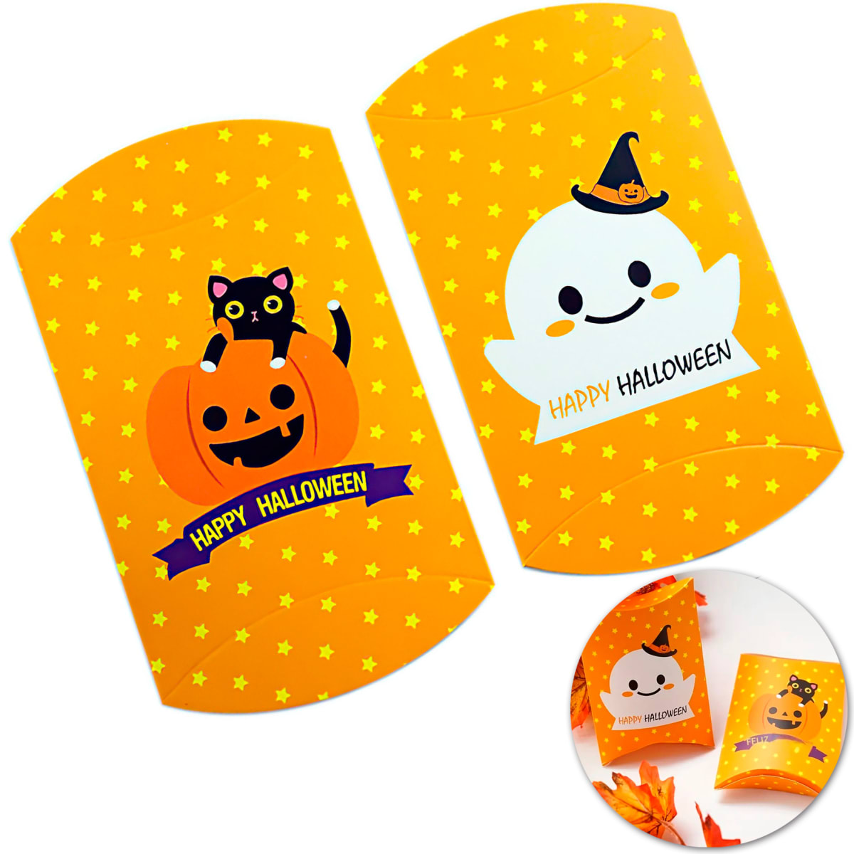 Set Cajas Dulces Halloween 14x9,5x2,7 cm. - 4 Unidades 0