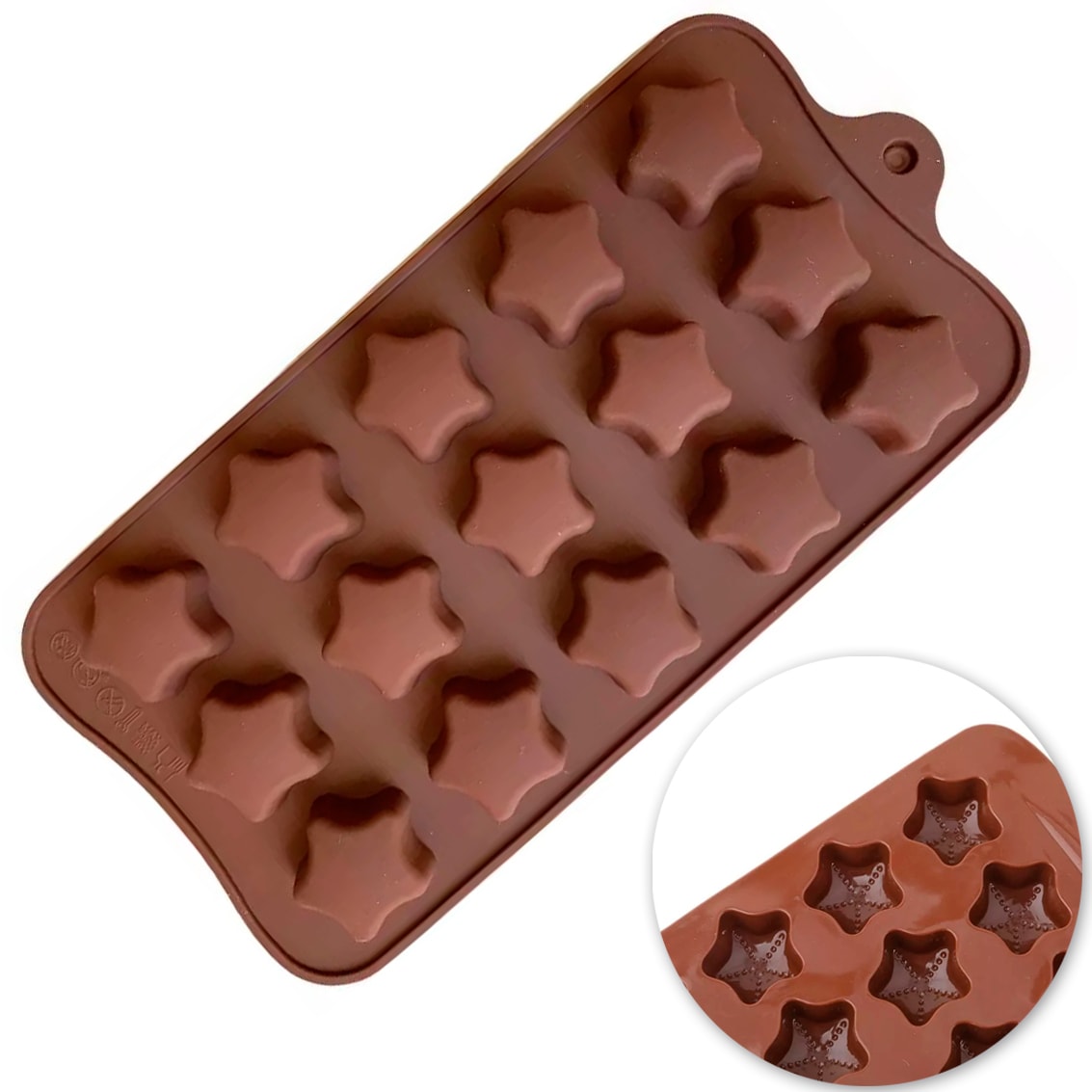 Molde Chocolate Silicona Estrella de Mar 0
