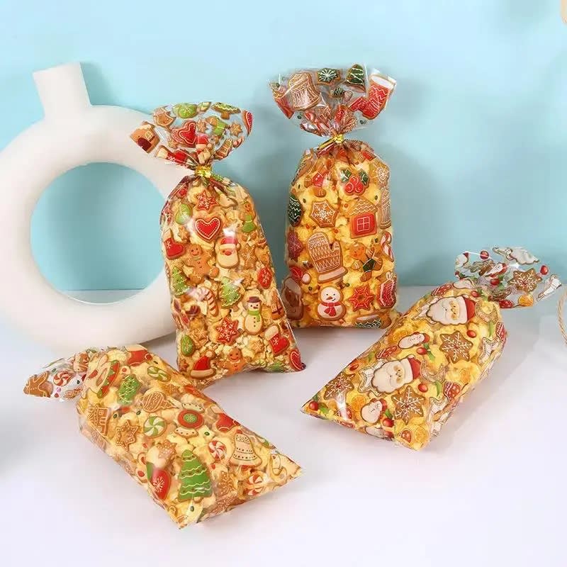 Set Bolsa Celofán Navidad N°2 12,5x27 cm. 12 Unidades6
