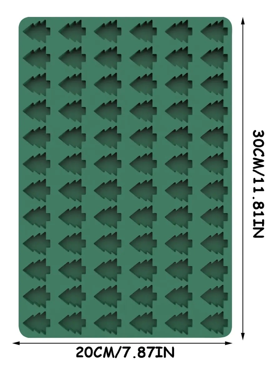 Molde Chocolate Pinos 72 Cavidades Silicona7