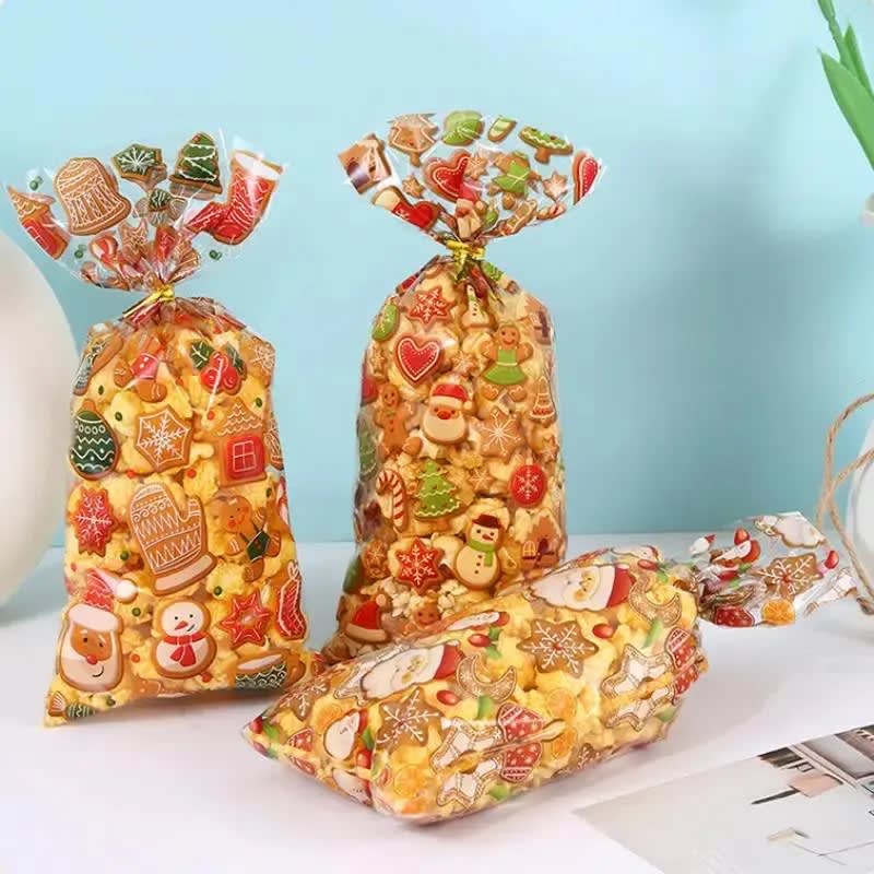 Set Bolsa Celofán Navidad N°2 12,5x27 cm. 12 Unidades2