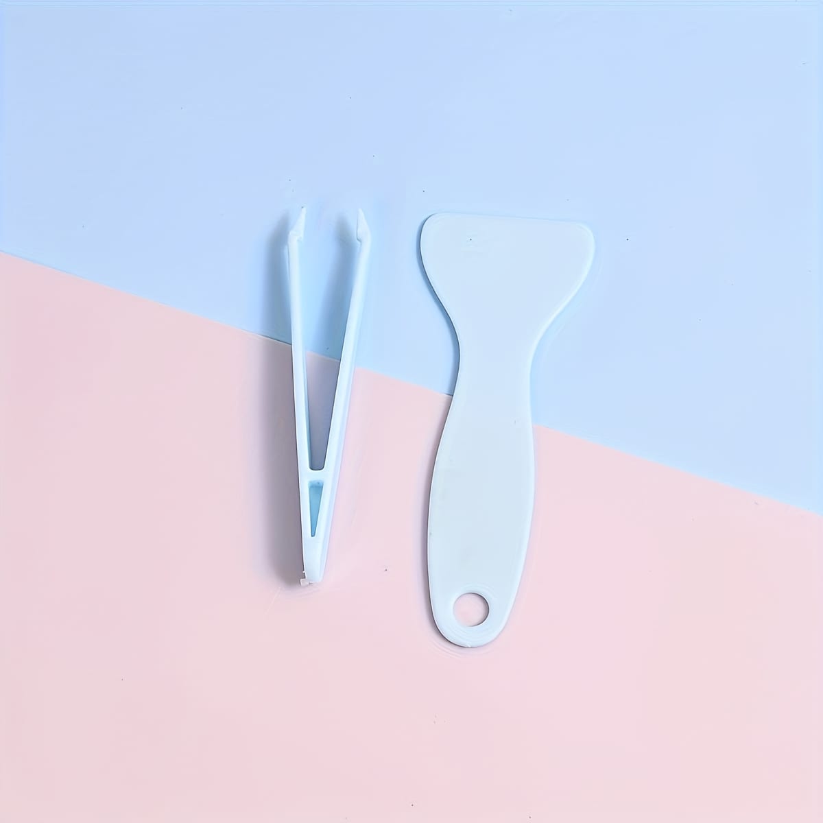 Set Pinza y Raspador para Stickers Pegatinas 2 Piezas Plástico10