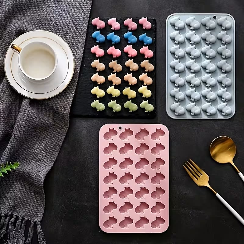 Molde Mini Capibaras 28 Cavidades Silicona9