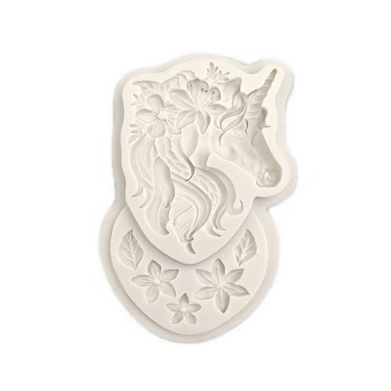 Molde Fondant Unicornio Silicona 0