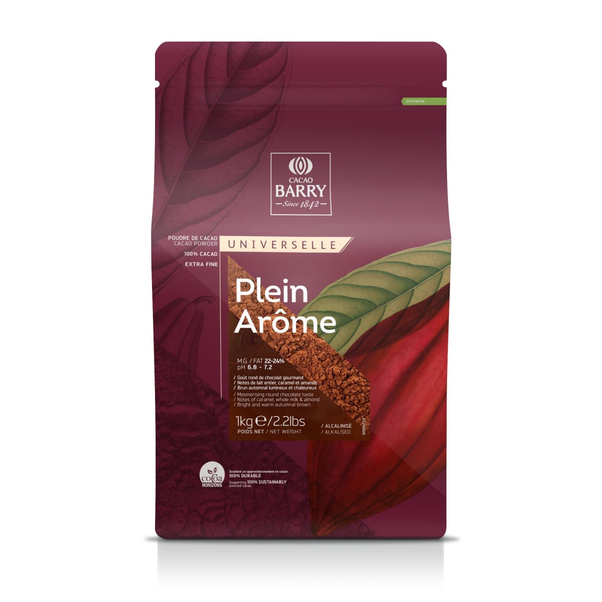 Cacao en Polvo Plein Arome Barry 1 Kg. 1