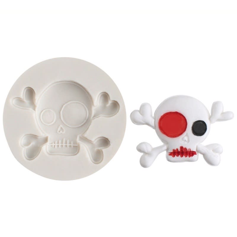 Molde Fondant Calavera Silicona 0