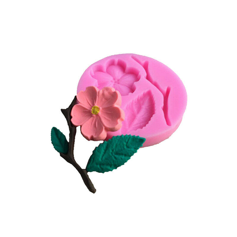 Molde Fondant Flor de Cerezo Silicona 0