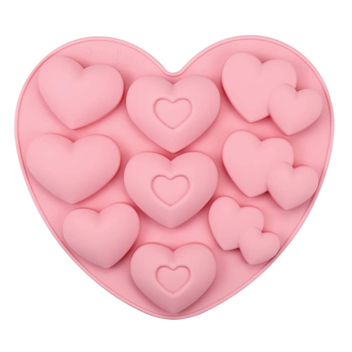 Molde Silicona 9 Corazones 0
