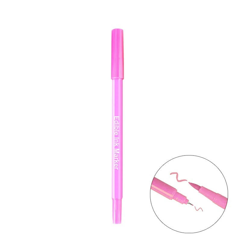 Marcador Doble Punta Linner/Pincel Rosado 3