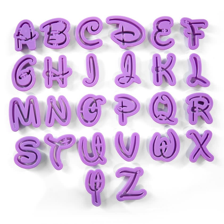Cortadores Letras Disney 26 Piezas 1
