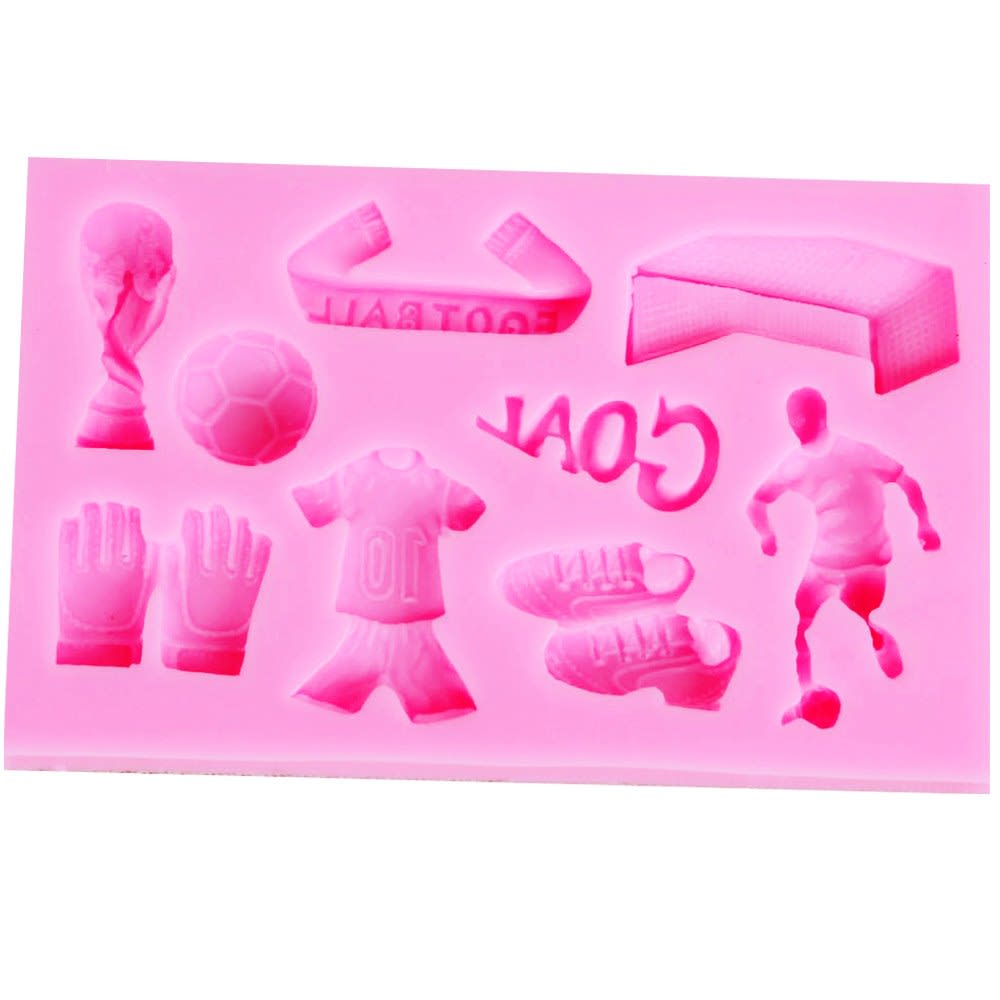 Molde Fondant Futbol Silicona 0