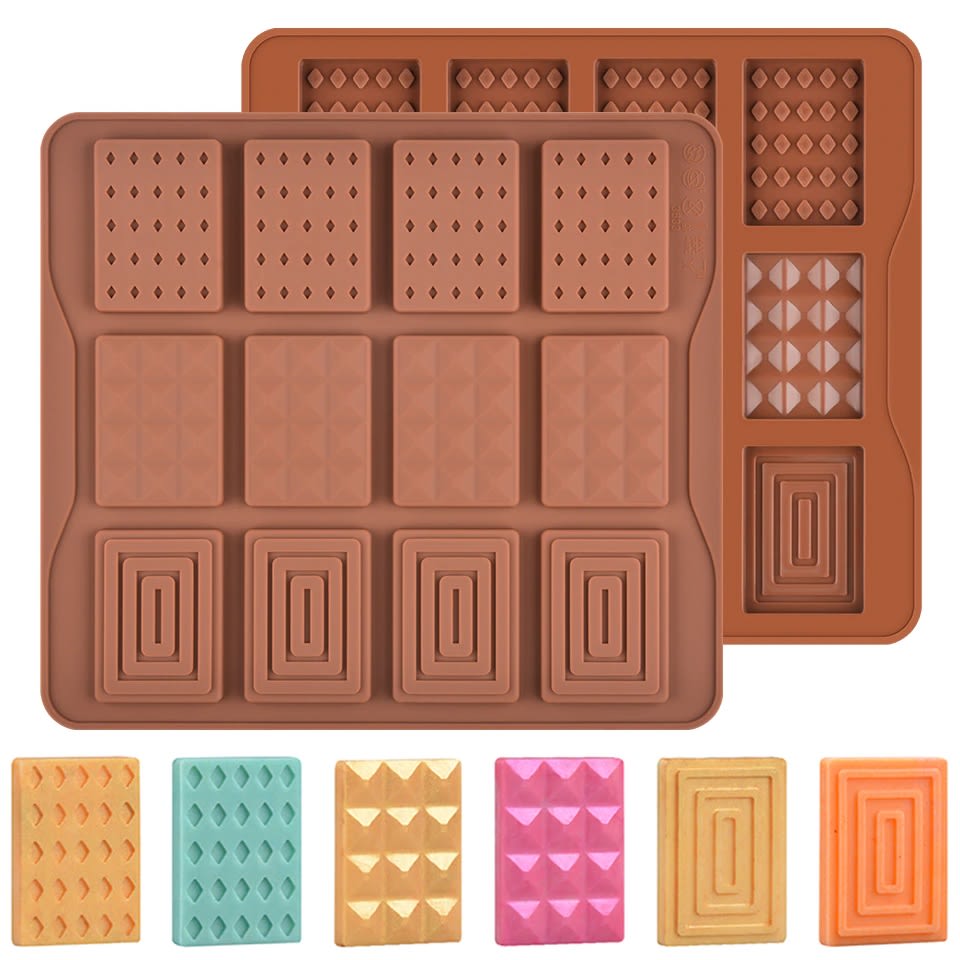 Molde Chocolate Silicona Tabletas Diseño 1 0