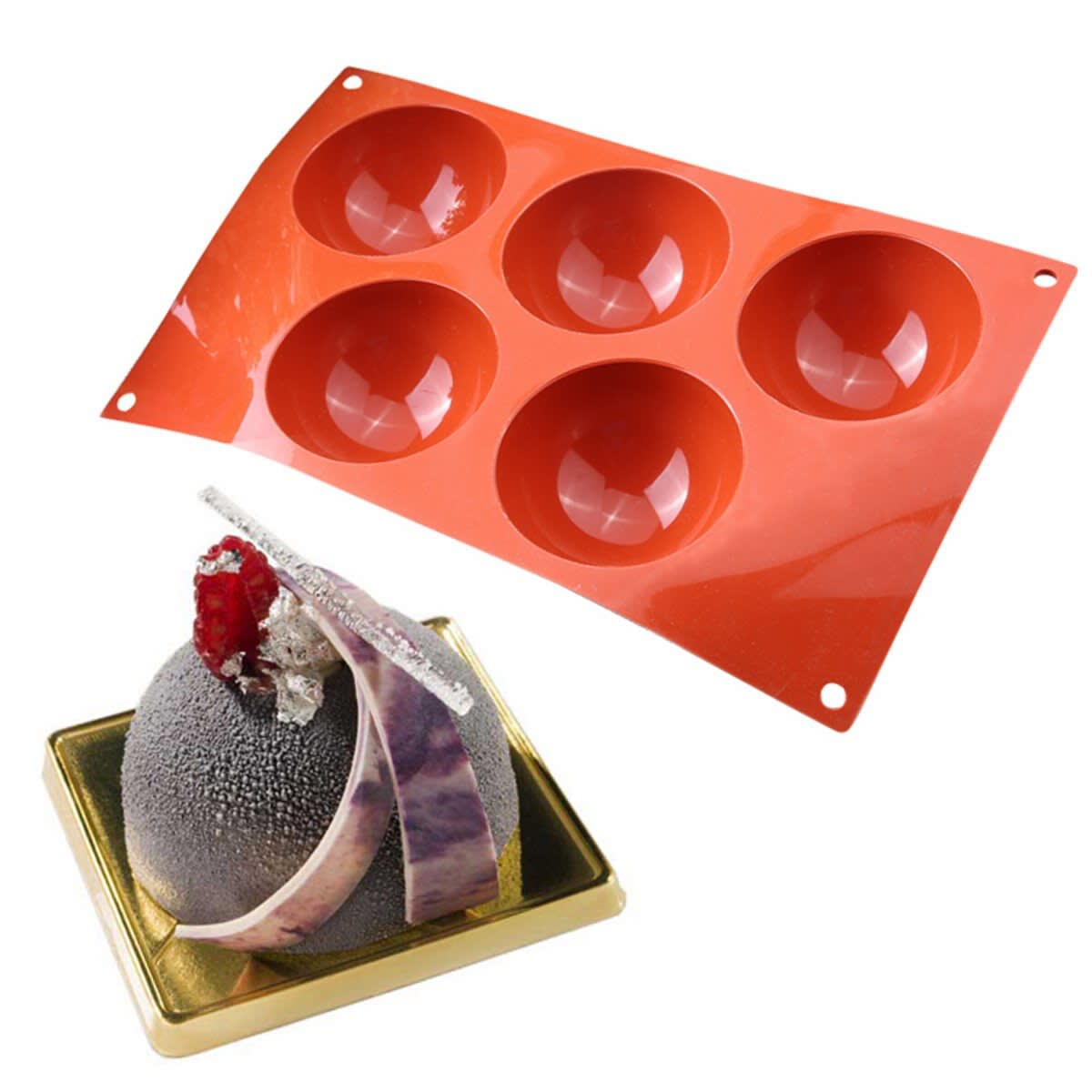 Molde Semi Esfera 5 Cavidades1