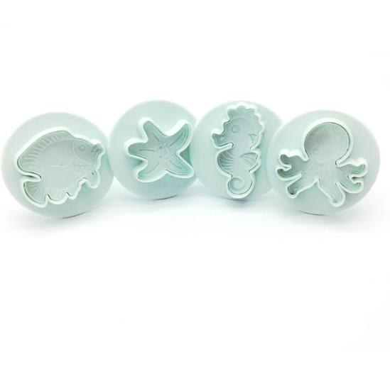 Cortador con Expulsor Vida Marina 4 Piezas 0