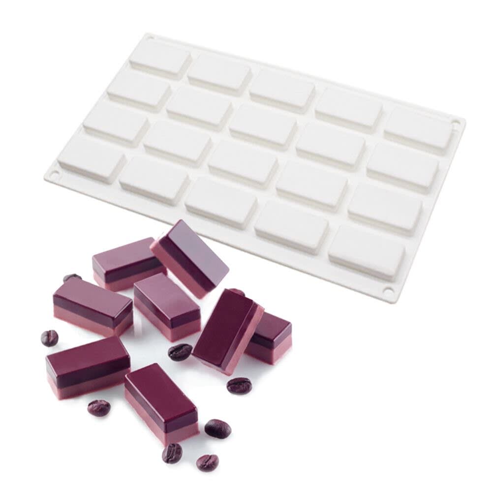Molde Silicona Rectangulos 20 Cavidades 0