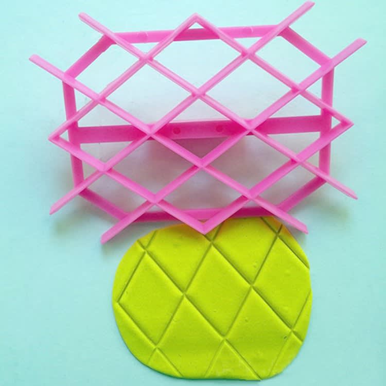 Molde Texturizador Enrejado Rombos Plastico 0