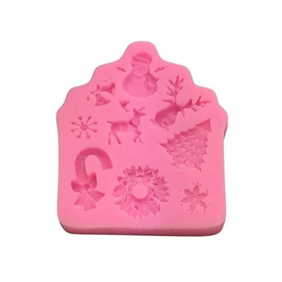 Molde Fondant Navidad Diseños 1 Silicona 0