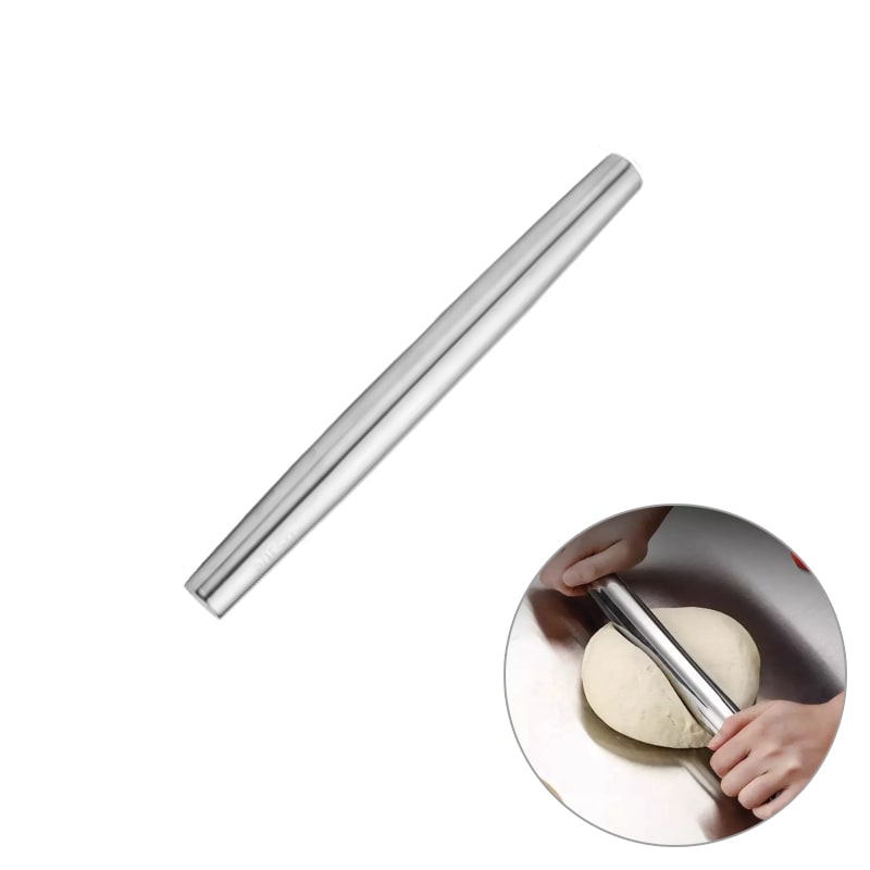 Rodillo Uslero Acero Inoxidable Liso 32,5 cm. 0