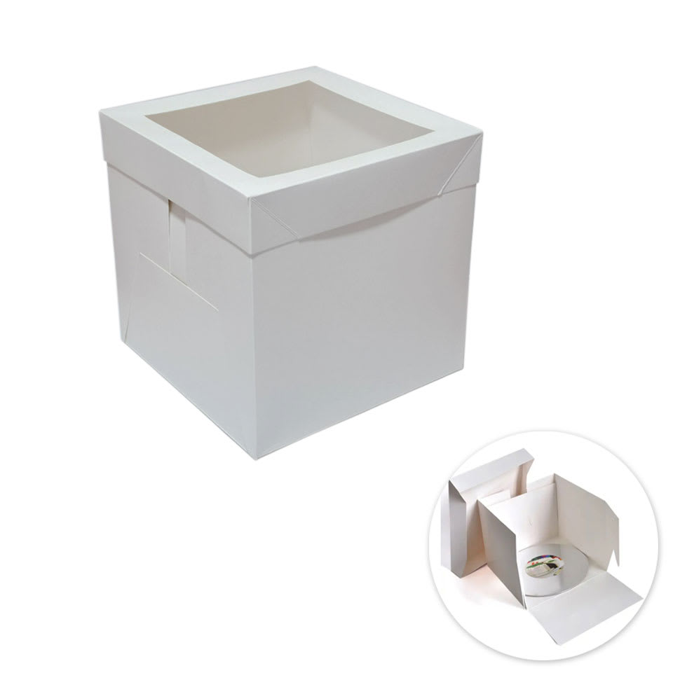 Caja Torta Cartulina con Visor 25x25x25 cm. 3