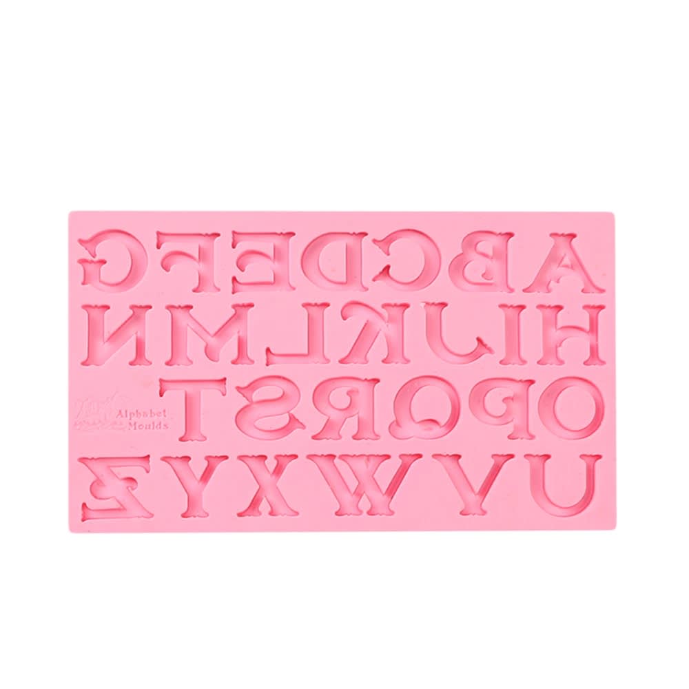 Molde Fondant Letras Antiguas Silicona 0