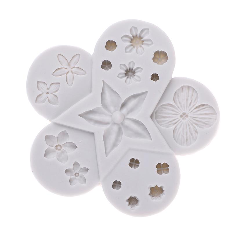 Molde Fondant Flores Variadas Silicona 0