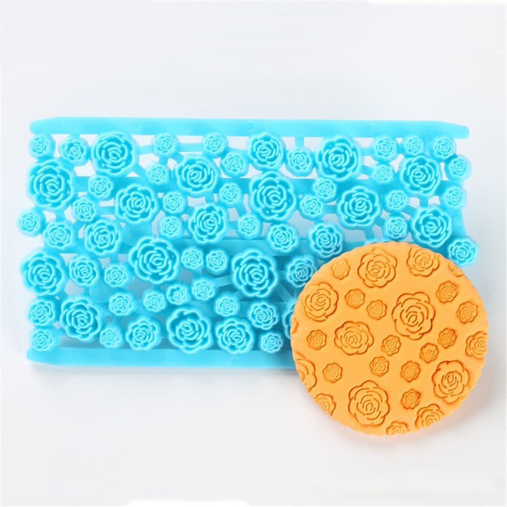 Molde Texturizador Rosas Plástico 0