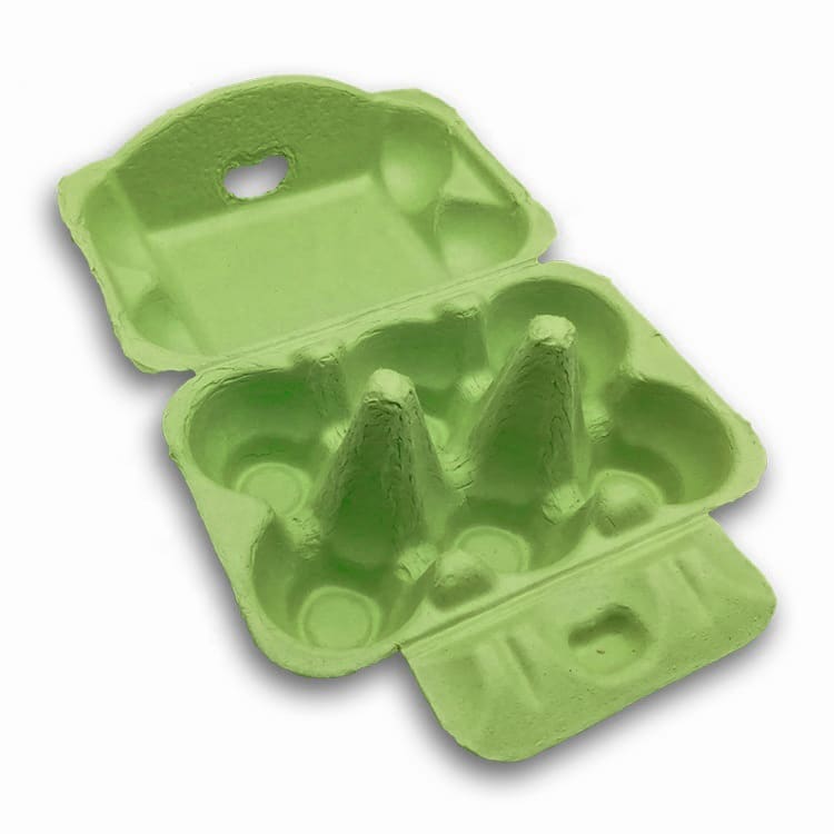 Caja para 6 Huevos Cartón Verde 6 Unidades2