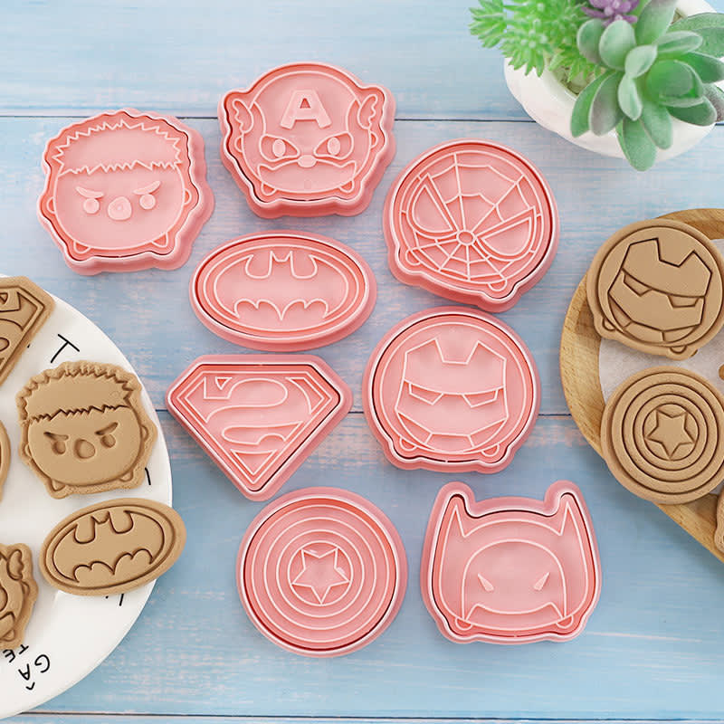 Set Cortador Marcador Super Heroes 8 Diseños2