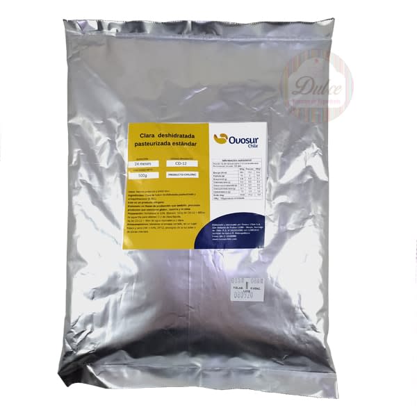 Albúmina - Clara de Huevo en Polvo CD12 Ovosur 500 gr. 3